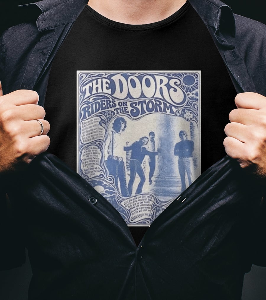 The Doors Riders On The Storm Music Psychedelic Band T-Shirt
