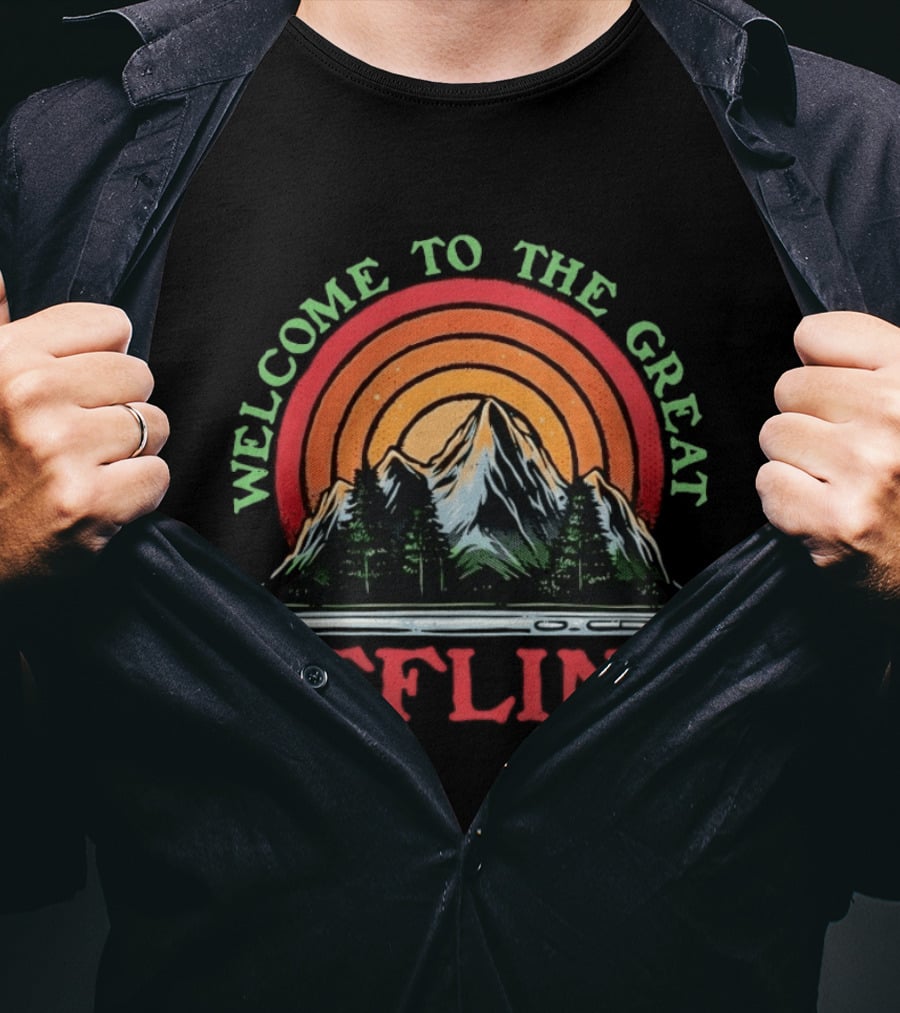 Welcome To The Great Offline Mountain Landscape T-Shirt