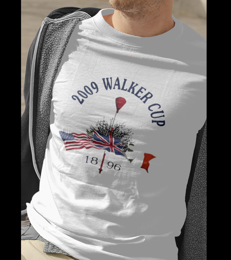 2009 Walker Cup 1896 American And British Golf Flags T-Shirt