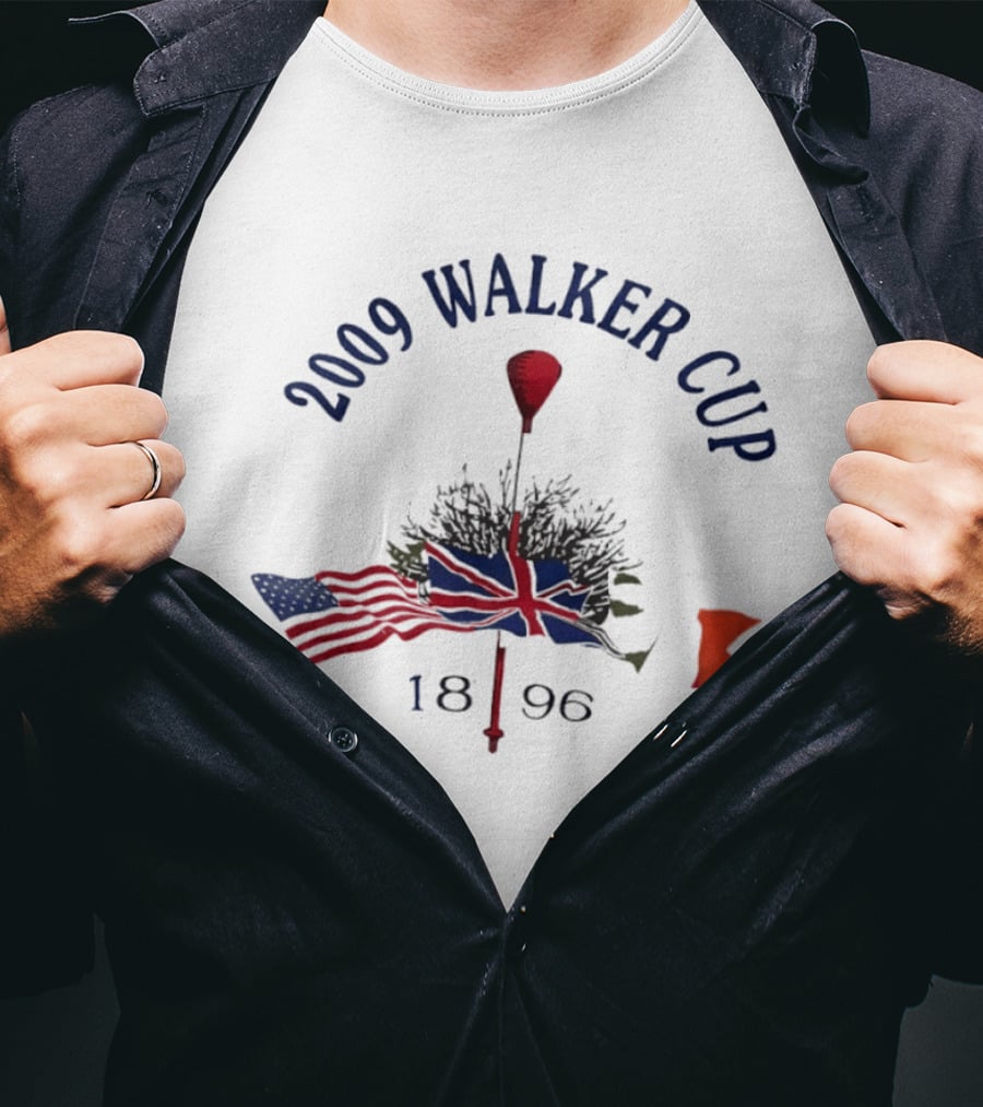 2009 Walker Cup 1896 American And British Golf Flags T-Shirt