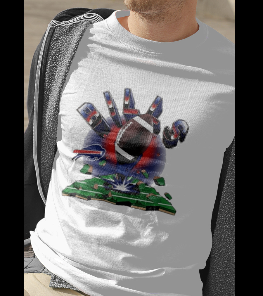 Buffalo Bills Explode 2026 Clubhouse Football T-Shirt