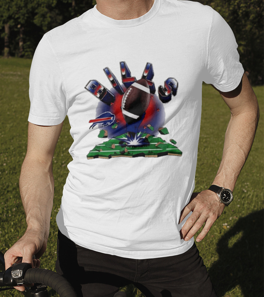 Buffalo Bills Explode 2026 Clubhouse Football T-Shirt