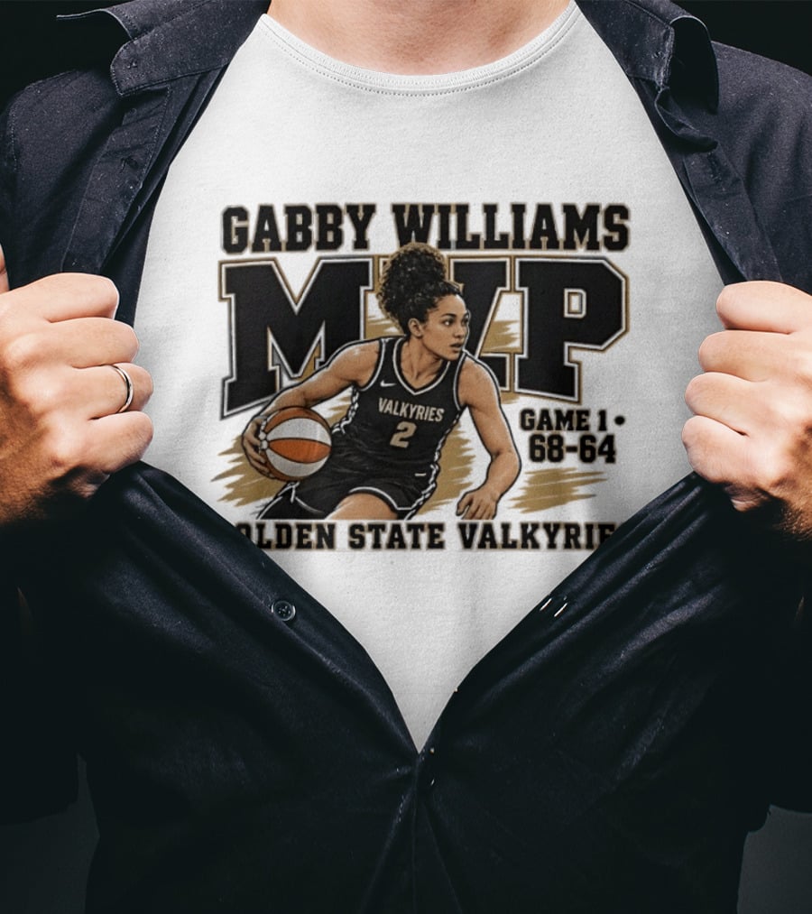 Gabby Williams MVP Golden State Valkyries Game 1 68 64 T-Shirt