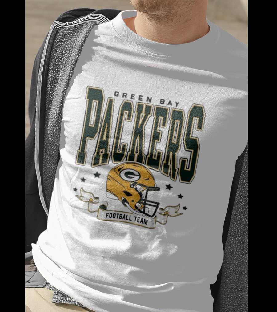 Green Bay Packers Football Team G Helmet T-Shirt