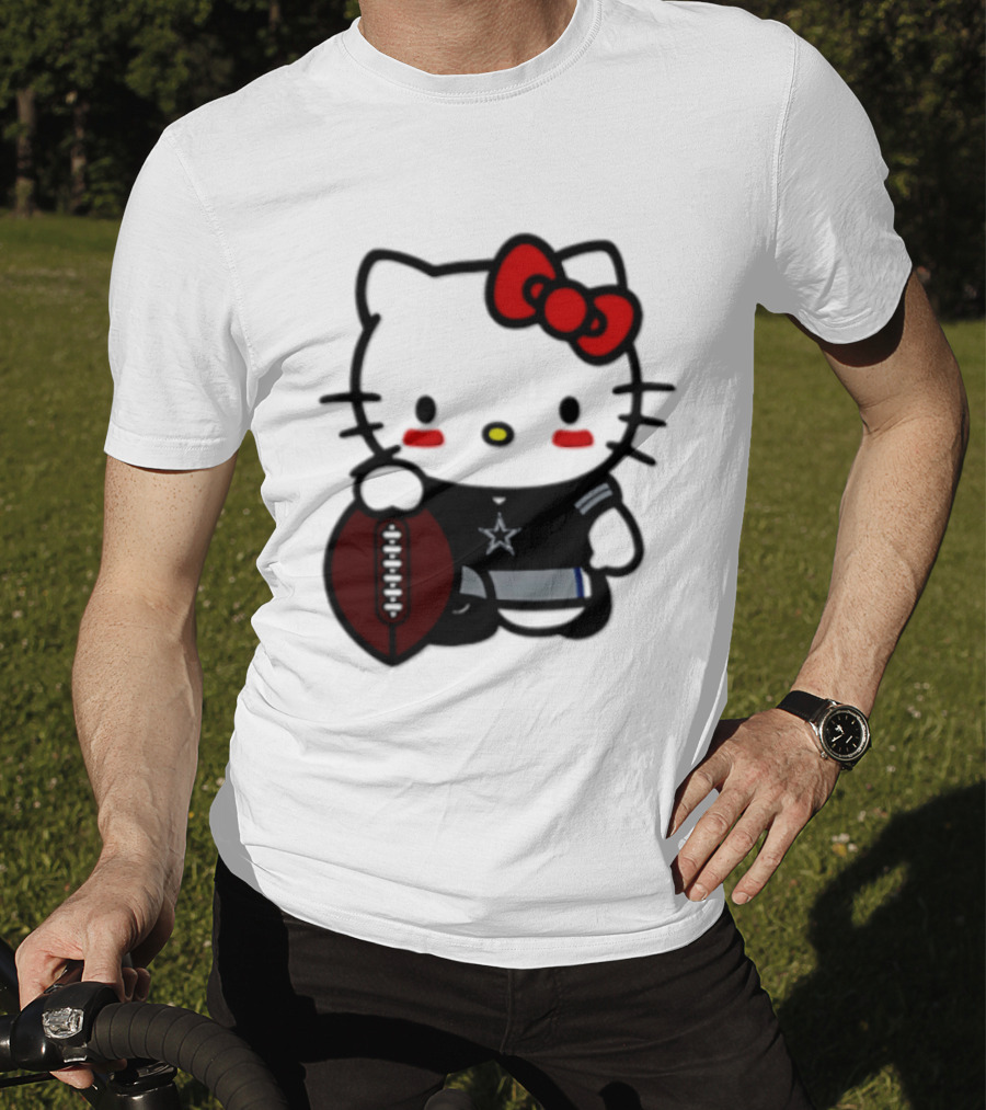 Hello Kitty Dallas Cowboys Football Fan T-Shirt
