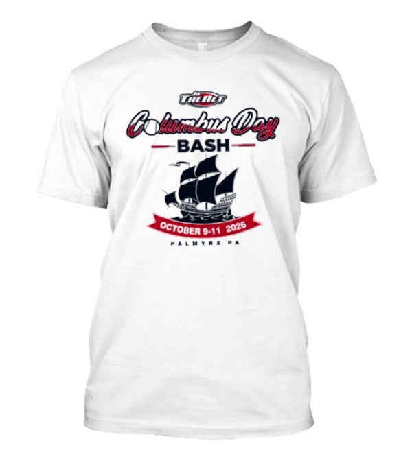 In The Net Columbus Day Bash 2026 Palmyra PA Ship Theme October 9 11 T-Shirt