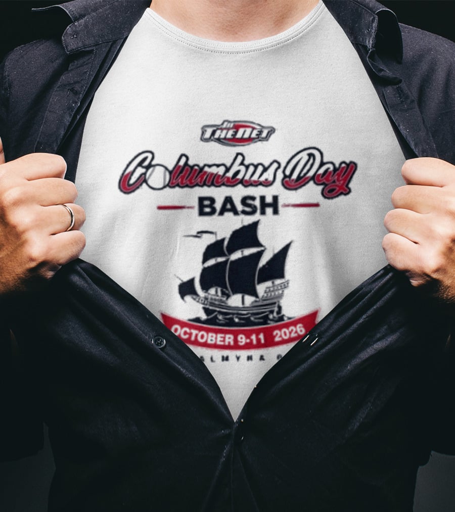 In The Net Columbus Day Bash 2026 Palmyra PA Ship Theme October 9 11 T-Shirt