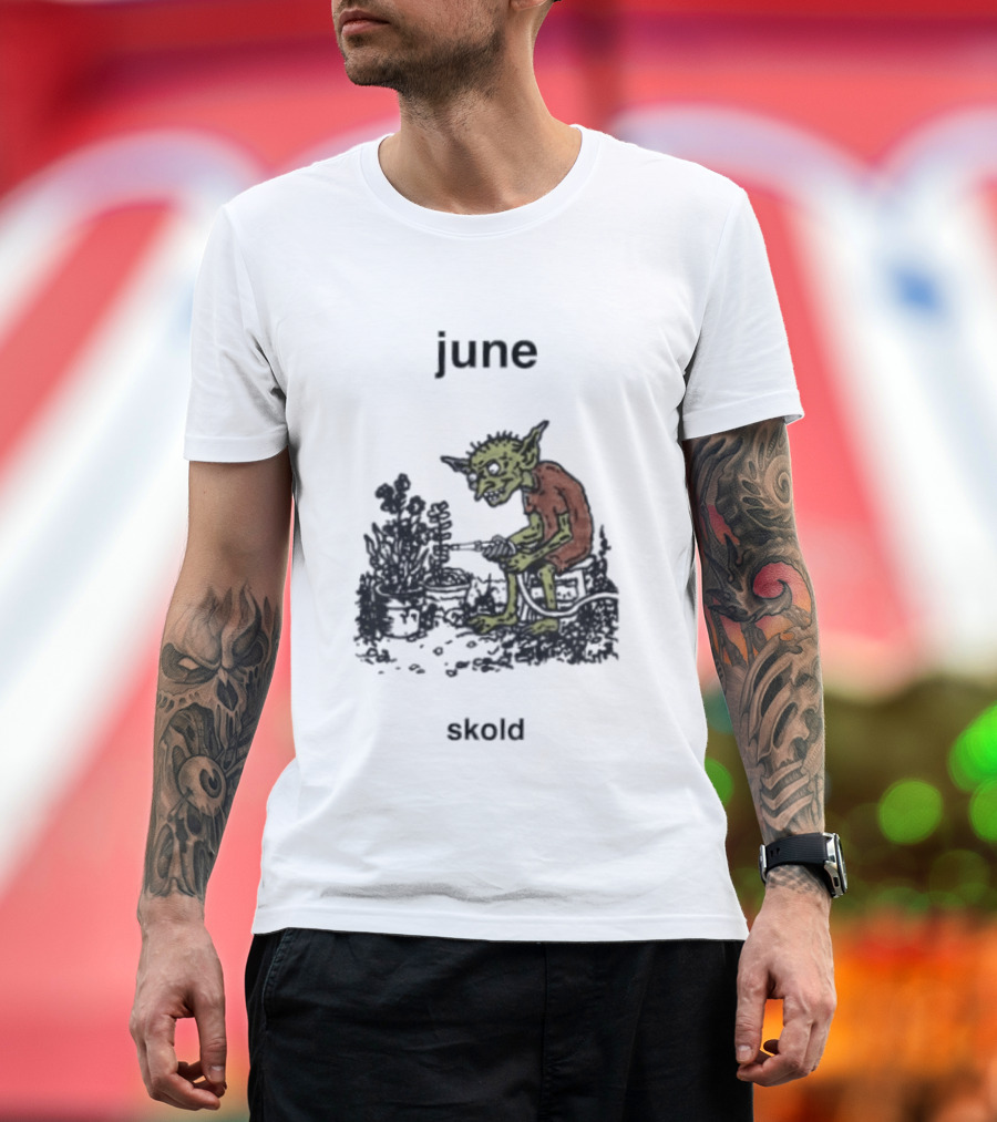 June Skold Goblin Gardener Fantasy Gardening T-Shirt