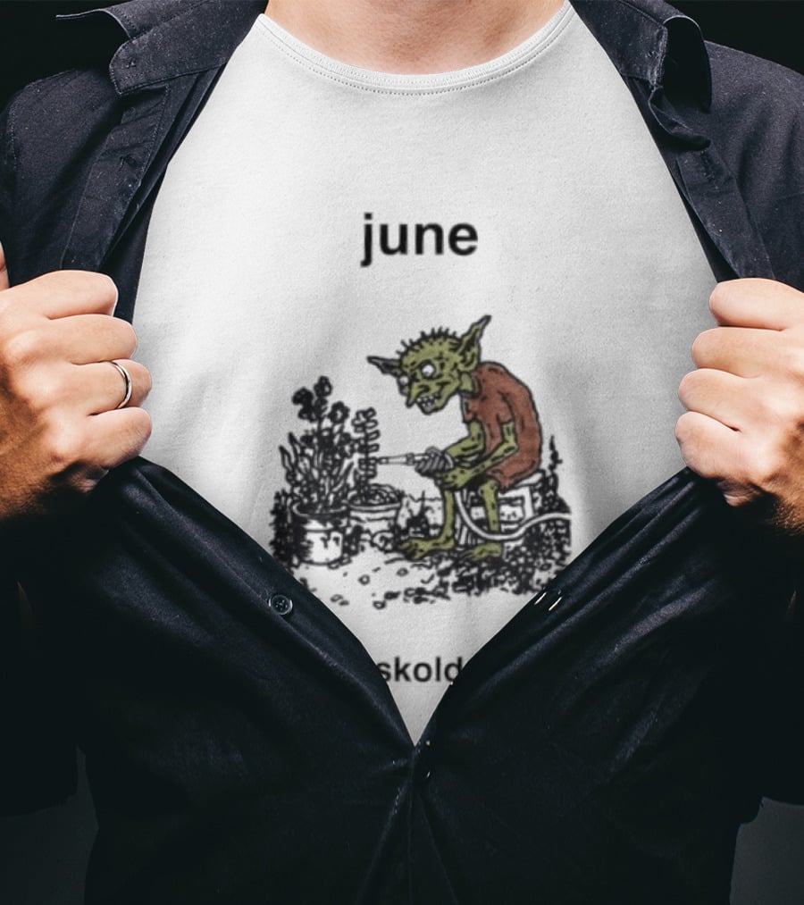 June Skold Goblin Gardener Fantasy Gardening T-Shirt