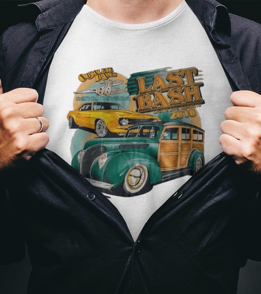 Obsolete Iron 38th Annual Reno Nevada Last Bash Labor Day Weekend 2010 Classic Cars T-Shirt