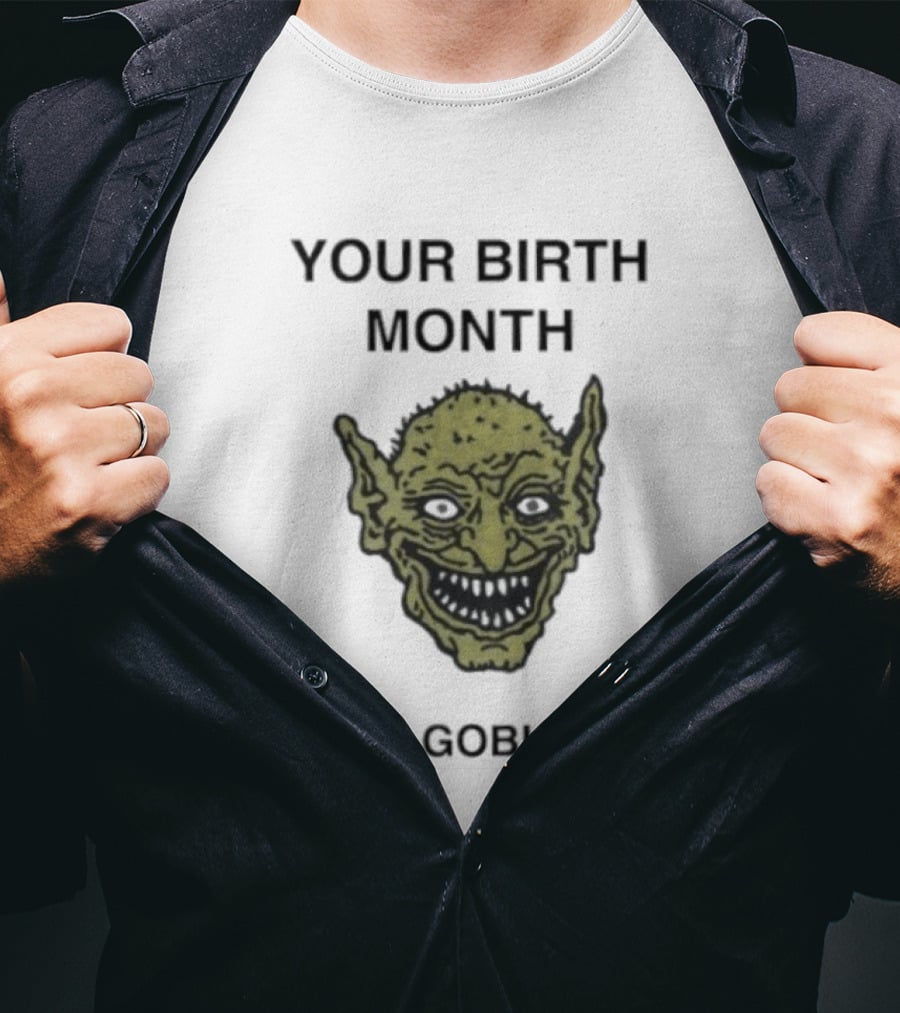 Your Birth Month Your Goblin Zodiac Emoji T-Shirt