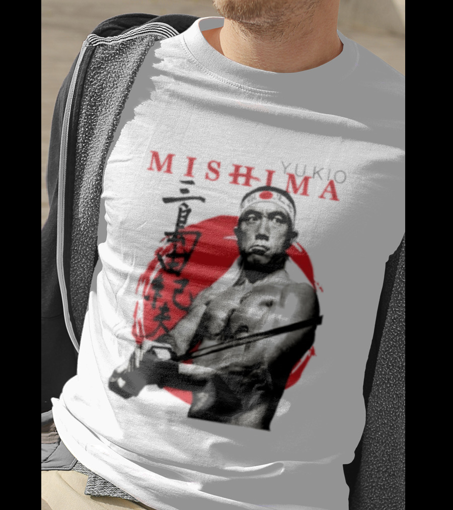Yukio Mishima Samurai Warrior Japanese Calligraphy T-Shirt