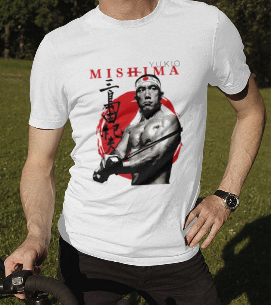 Yukio Mishima Samurai Warrior Japanese Calligraphy T-Shirt