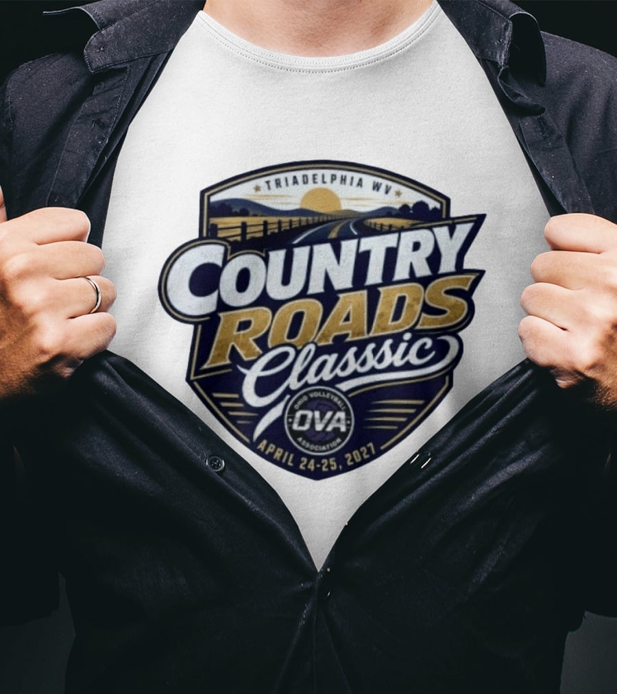 7th Annual OVA Country Roads Classic 2027 Triadelphia WV April 24 25 T-Shirt