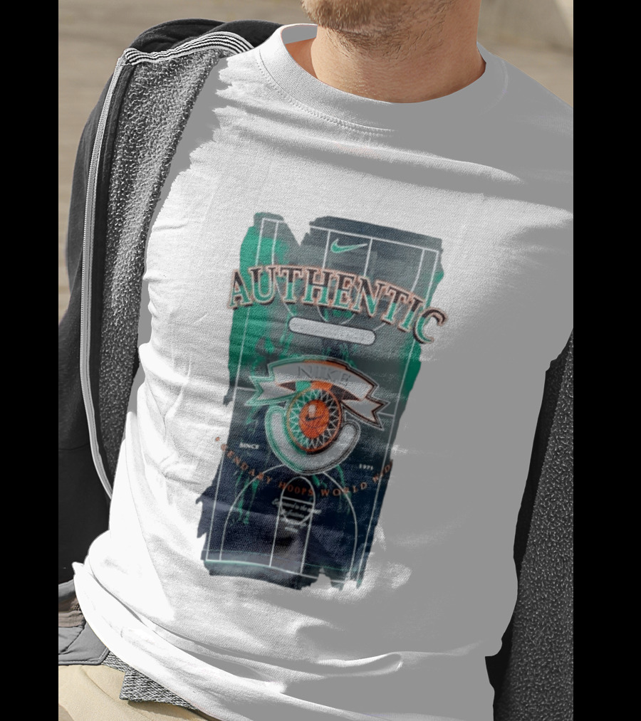 Authentic Nike Basketball Legendary Hoops Worldwide Since 1971 T-Shirt