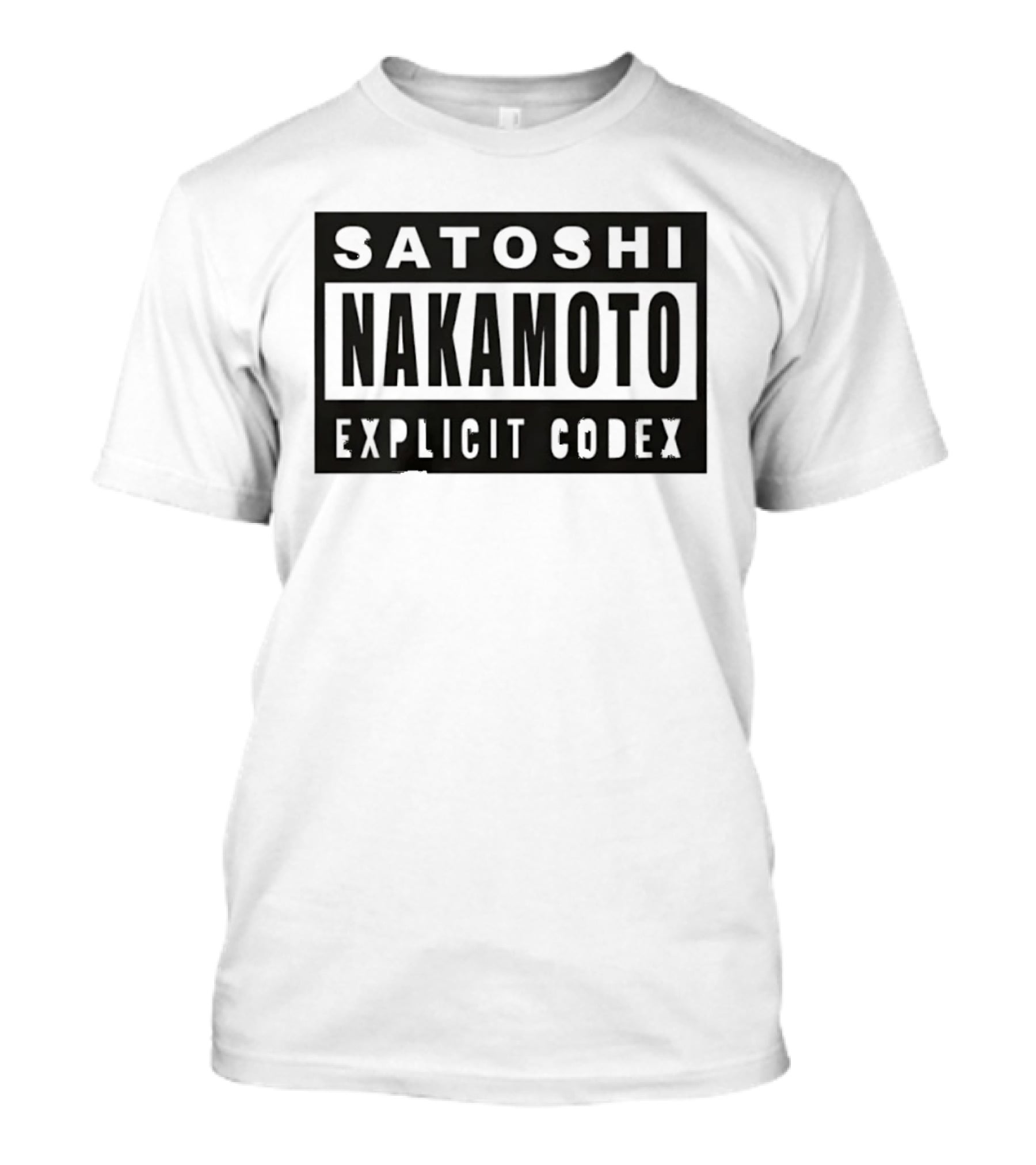 Satoshi Nakamoto Explicit Codex Bitcoin T-Shirt