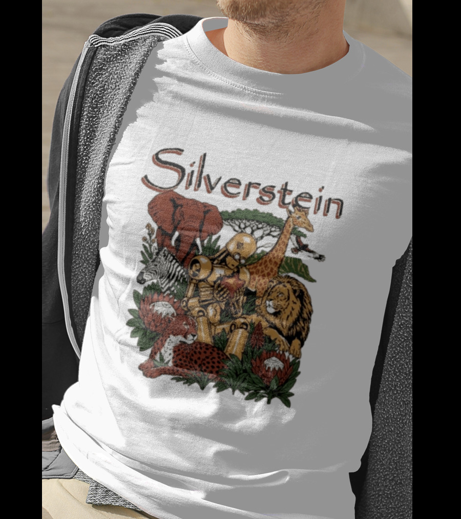 Silverstein Ramfest 2026 Limited South Africa Tour Wildlife Robot Lion Elephant Giraffe Zebra Cheetah T-Shirt