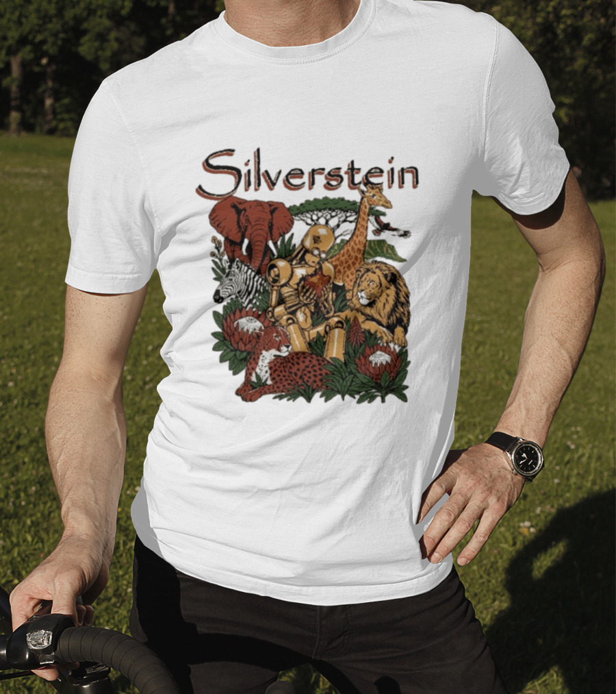 Silverstein Ramfest 2026 Limited South Africa Tour Wildlife Robot Lion Elephant Giraffe Zebra Cheetah T-Shirt