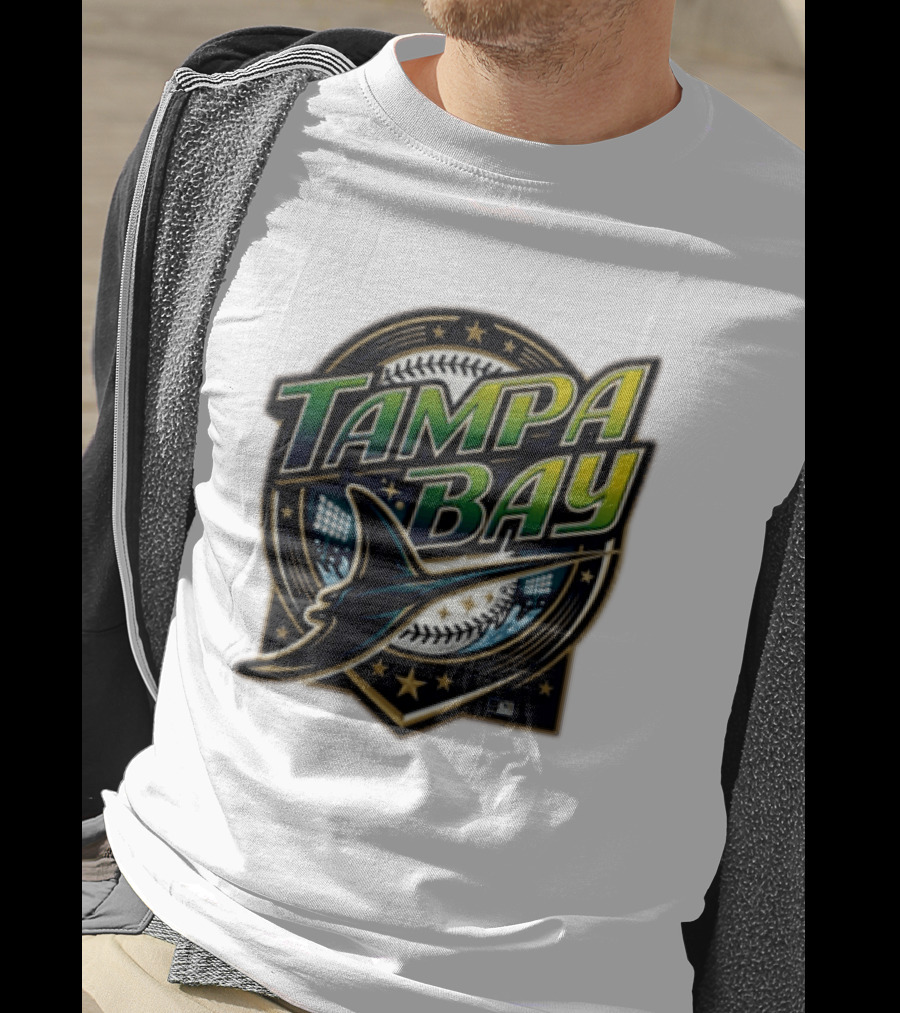 Tampa Bay Rays Devil Ray Vintage Wordmark T-Shirt