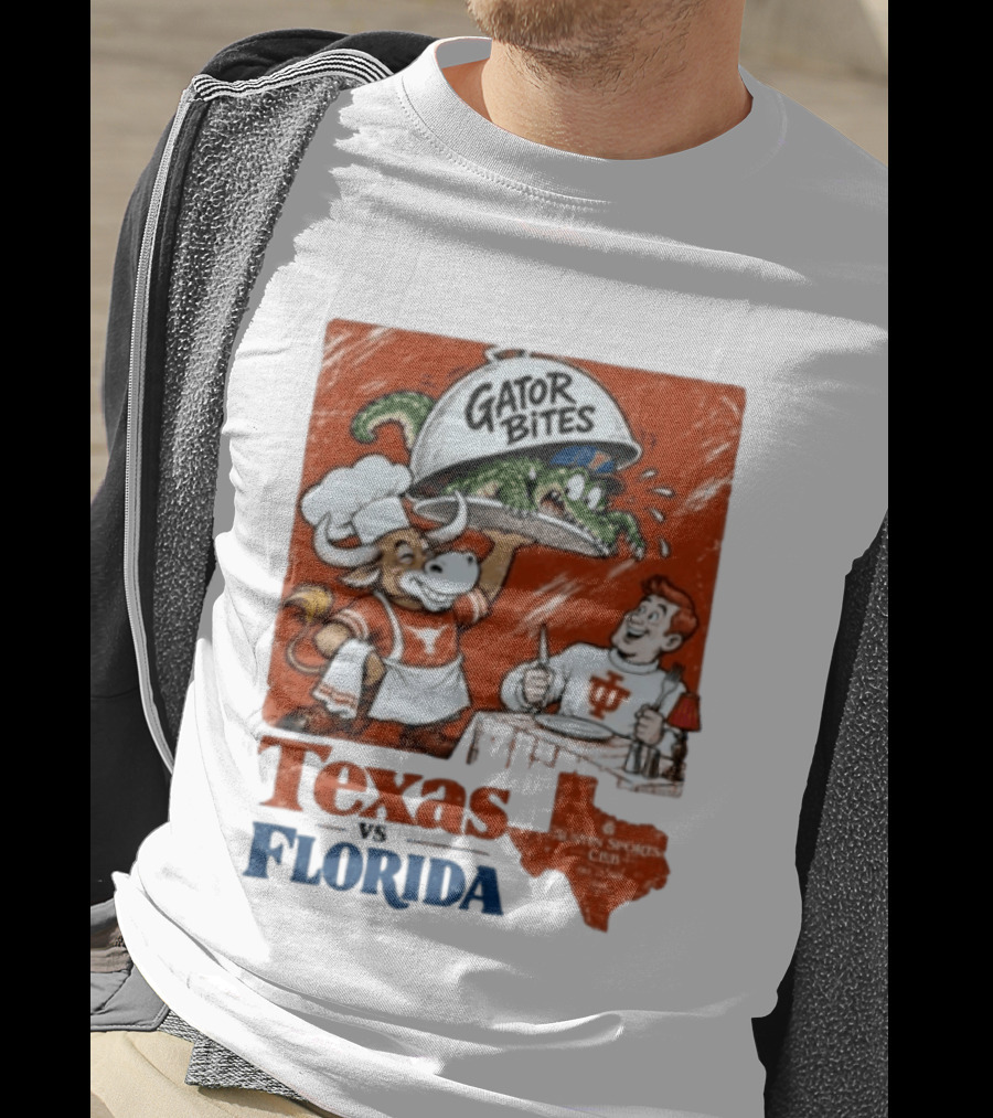 Texas Vs Florida Gator Bites Austin Sports Club T-Shirt