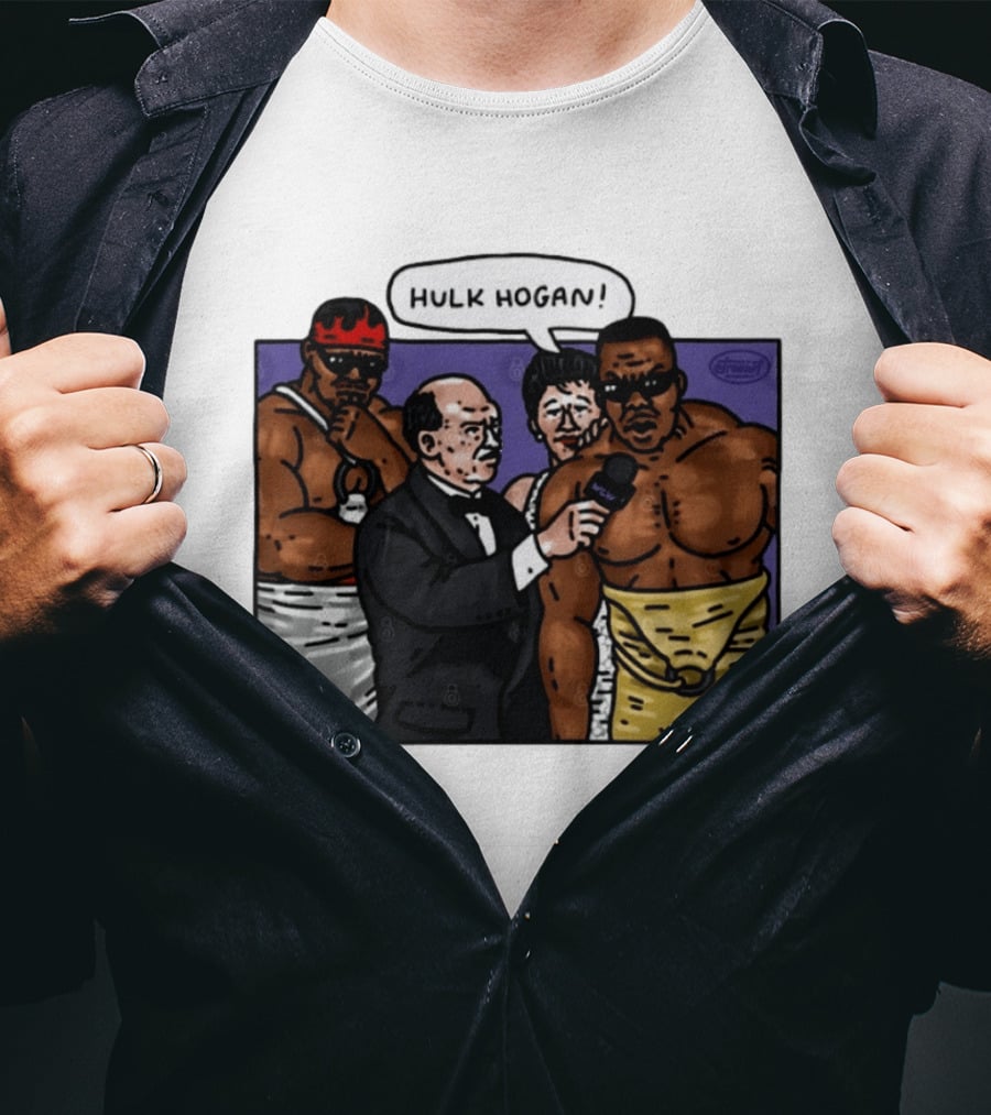 Hulk Hogan WCW Wrestlers Interview Scene Professional Wrestling T-Shirt