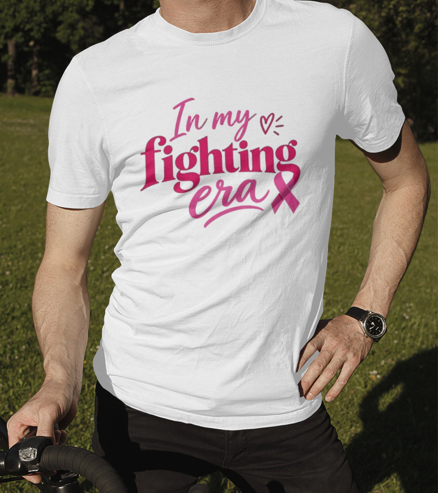 In My Fighting Era Breast Cancer Awareness Pink Ribbon T-Shirt