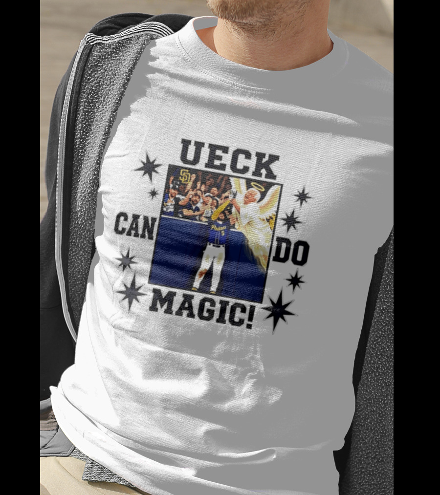 Ueck Can Do Magic San Diego Padres Baseball Fans Funny Angel T-Shirt