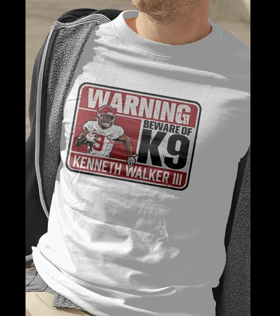 Warning Beware Of K9 Kenneth Walker III T-Shirt