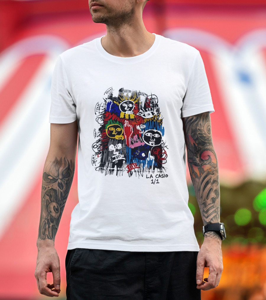 La Casio 1 1 Abstract Expressionist Colorful Faces T-Shirt