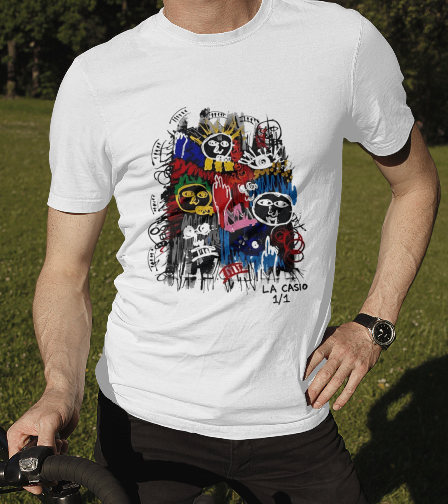 La Casio 1 1 Abstract Expressionist Colorful Faces T-Shirt