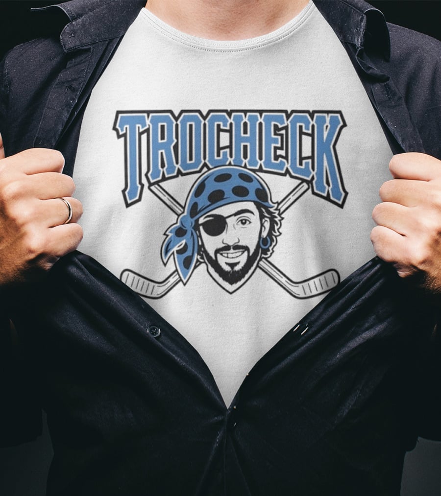 Vincent Trocheck Pirate Face With Hockey Sticks T-Shirt