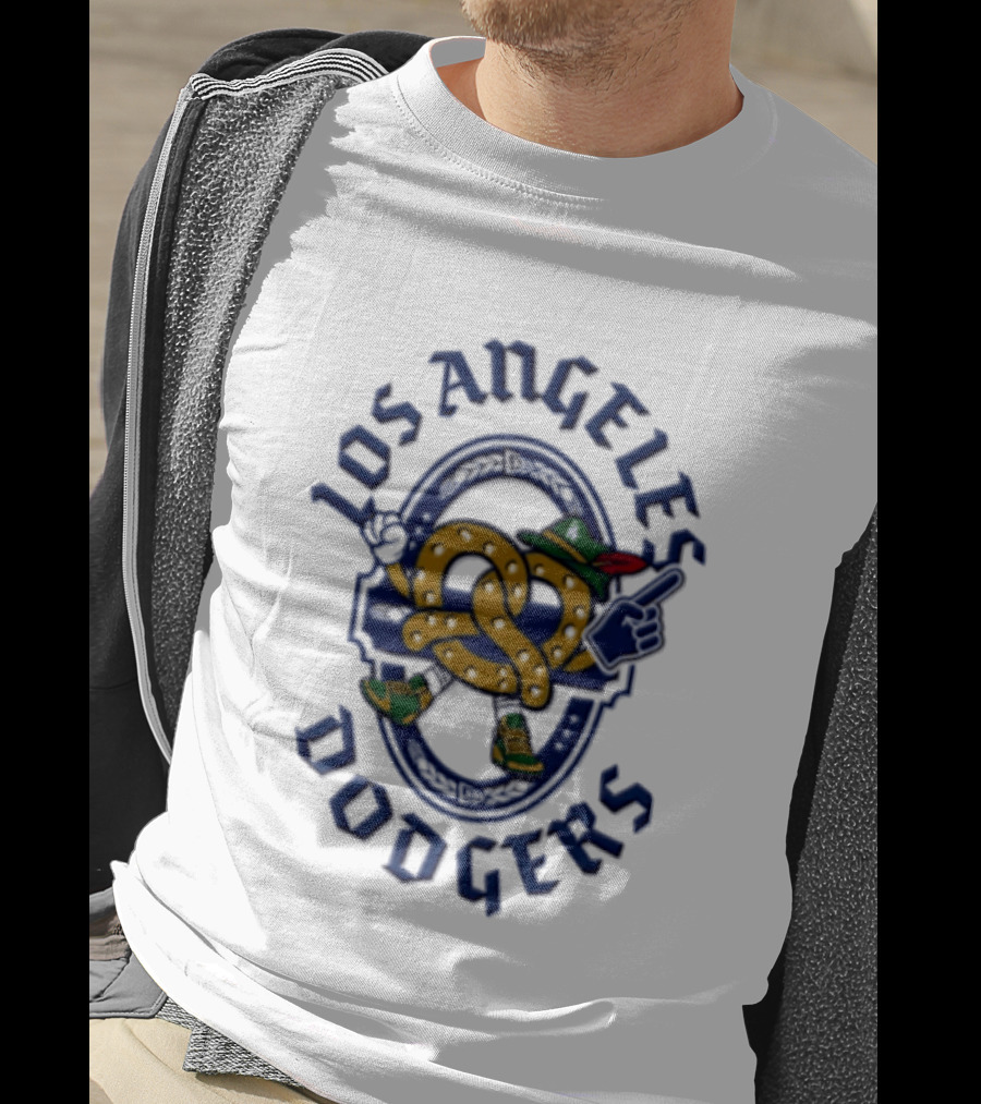 Los Angeles Dodgers Oktoberfest 2026 Bavarian Pretzel Baseball Fan Gear T-Shirt