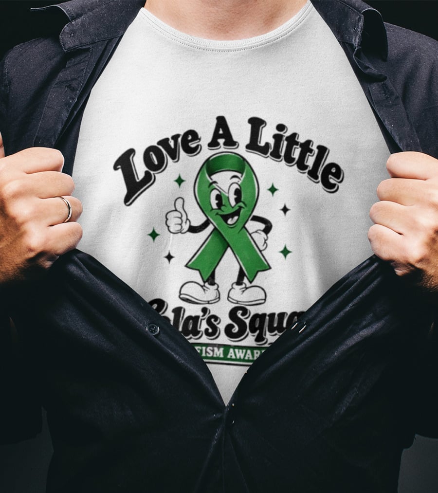 Love A Little Lola's Squad Dwarfism Awareness Ribbon T-Shirt