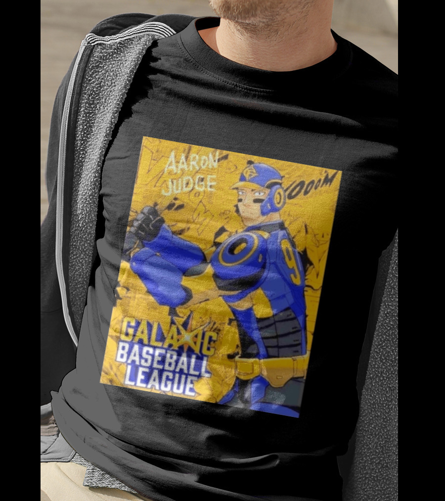 Aaron Judge Galactic Baseball League No 9 Comic T-Shirt