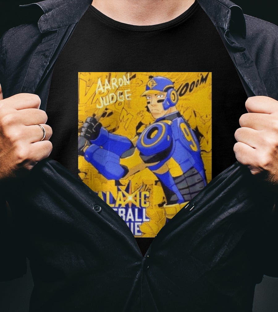 Aaron Judge Galactic Baseball League No 9 Comic T-Shirt