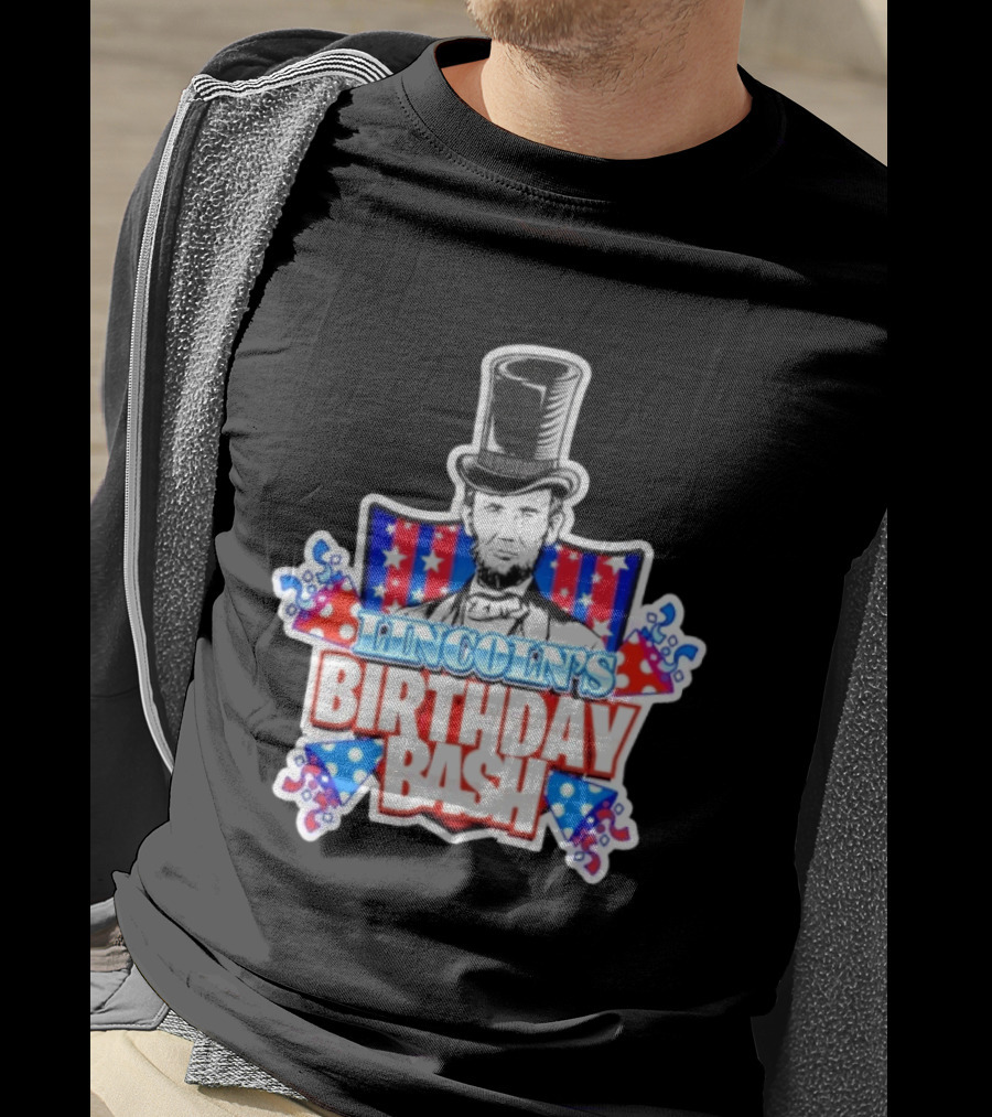 Lincoln's Birthday Bash President Patriotic Celebration T-Shirt