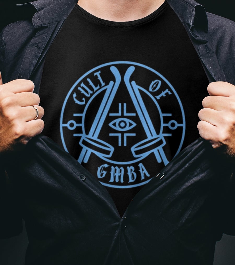 Cult Of GMBA Hockey Eye Symbol With Crossed Sticks T-Shirt