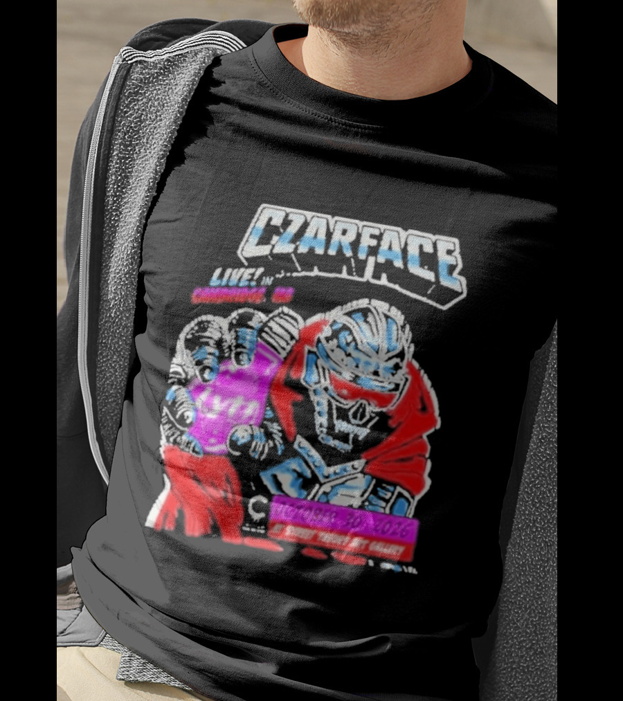 Czarface Live In Cambridge MA October 30 2026 Street Theory Art Gallery T-Shirt