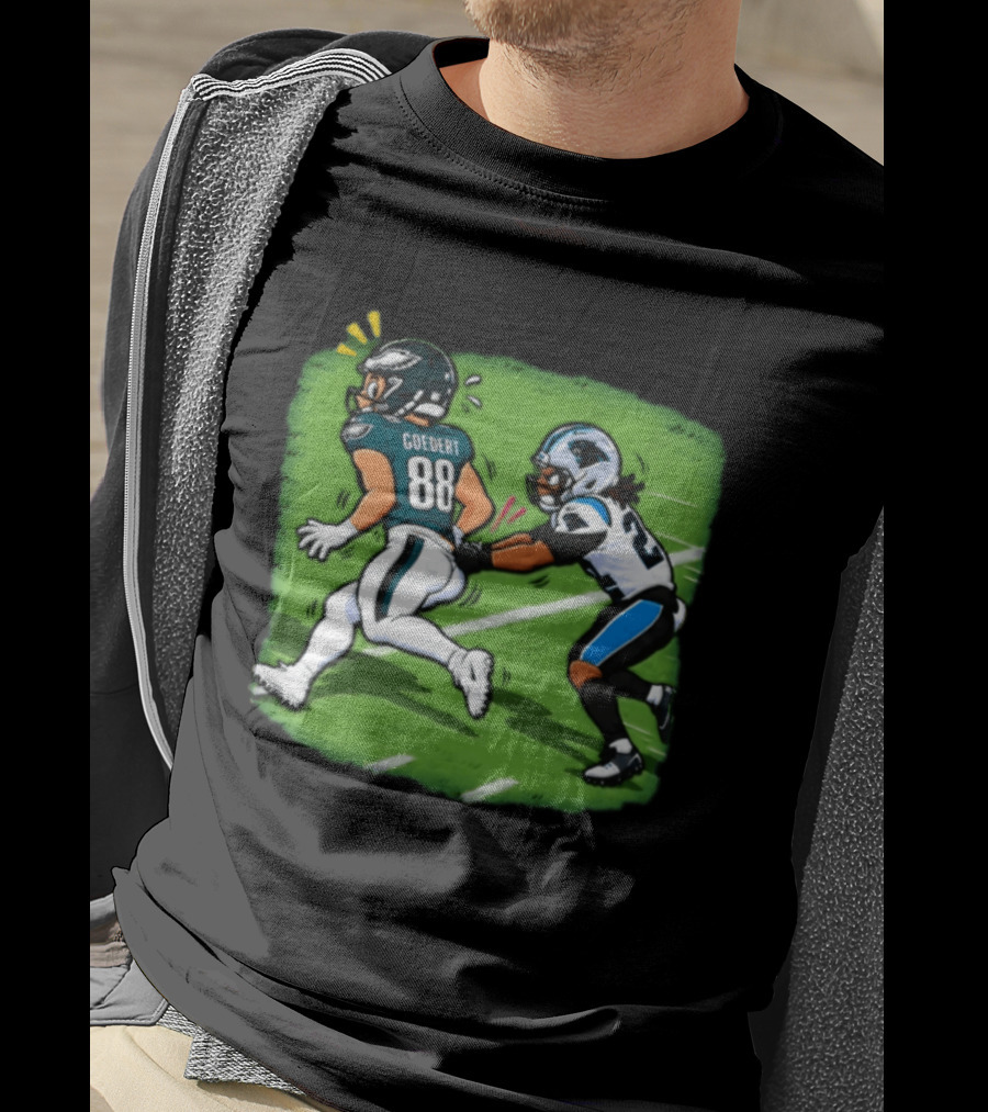 Dallas Goedert Humorous Booty Grab Football Moment T-Shirt