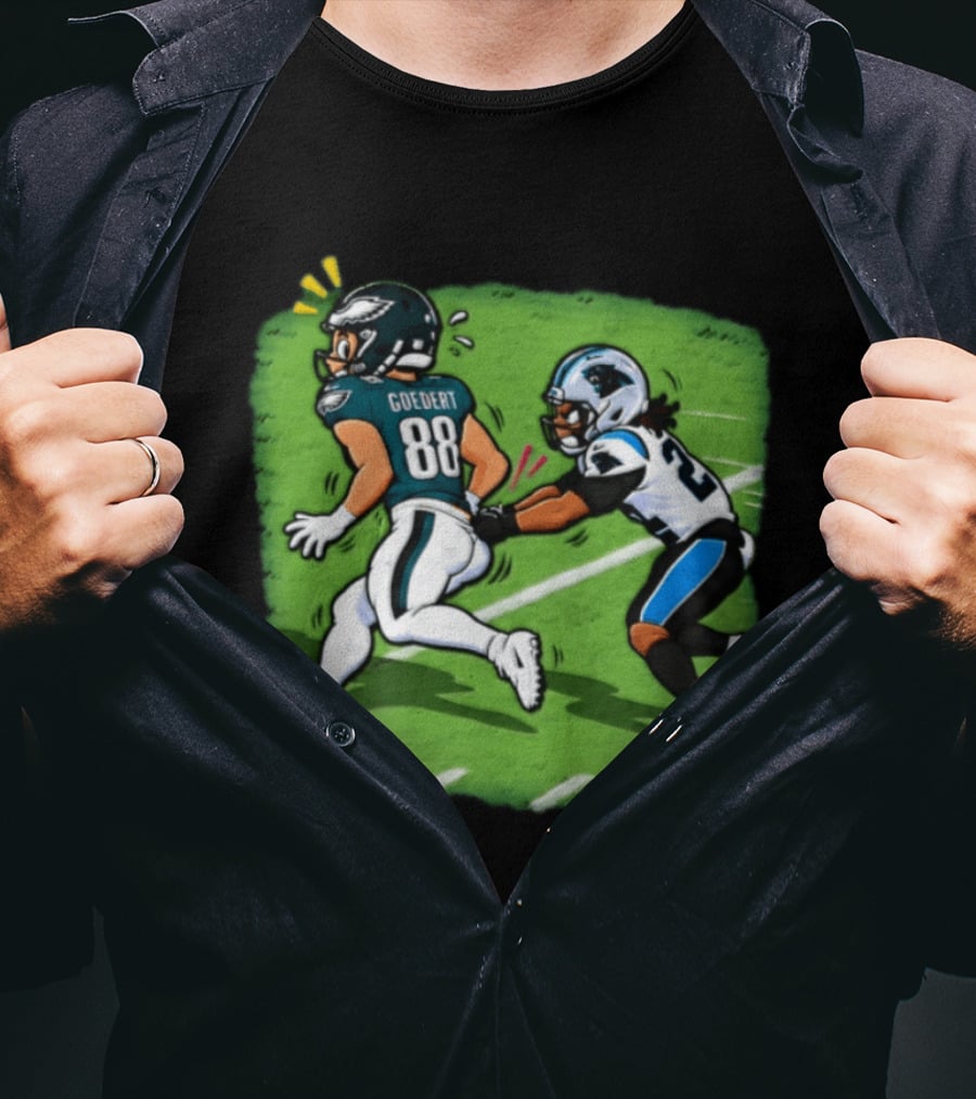 Dallas Goedert Humorous Booty Grab Football Moment T-Shirt