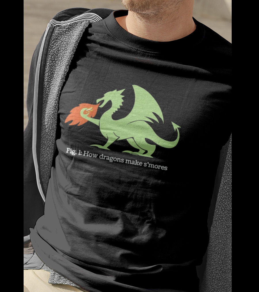 How Dragons Make S'mores Fig 1 Dragon T-Shirt
