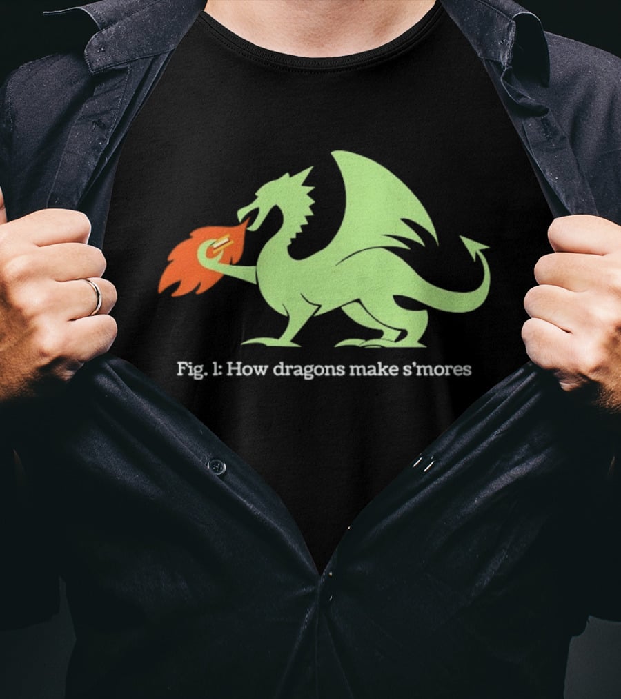 How Dragons Make S'mores Fig 1 Dragon T-Shirt