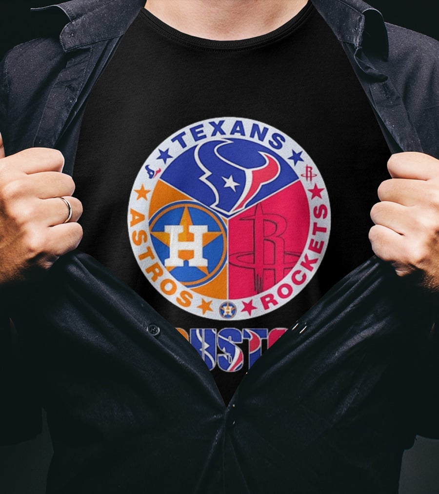 Houston Texans Astros And Rockets Team T-Shirt
