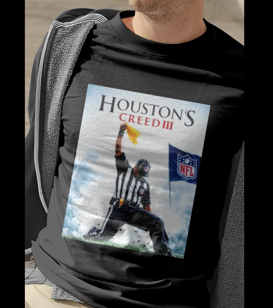 Houston's Creed III NFL Referee Victory Celebration T-Shirt