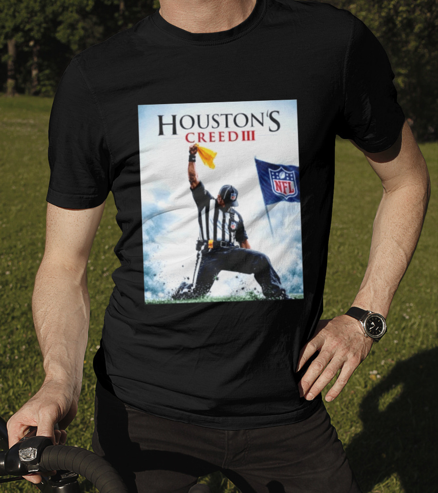 Houston's Creed III NFL Referee Victory Celebration T-Shirt