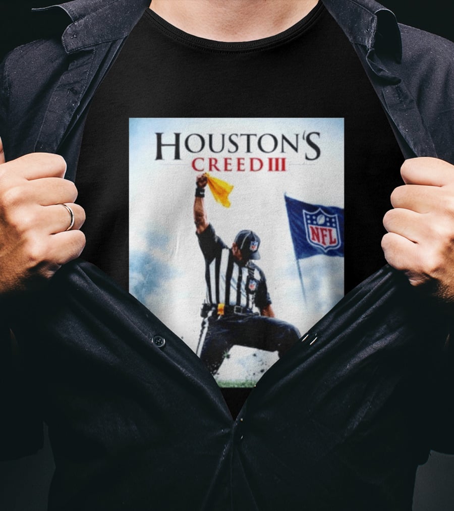 Houston's Creed III NFL Referee Victory Celebration T-Shirt