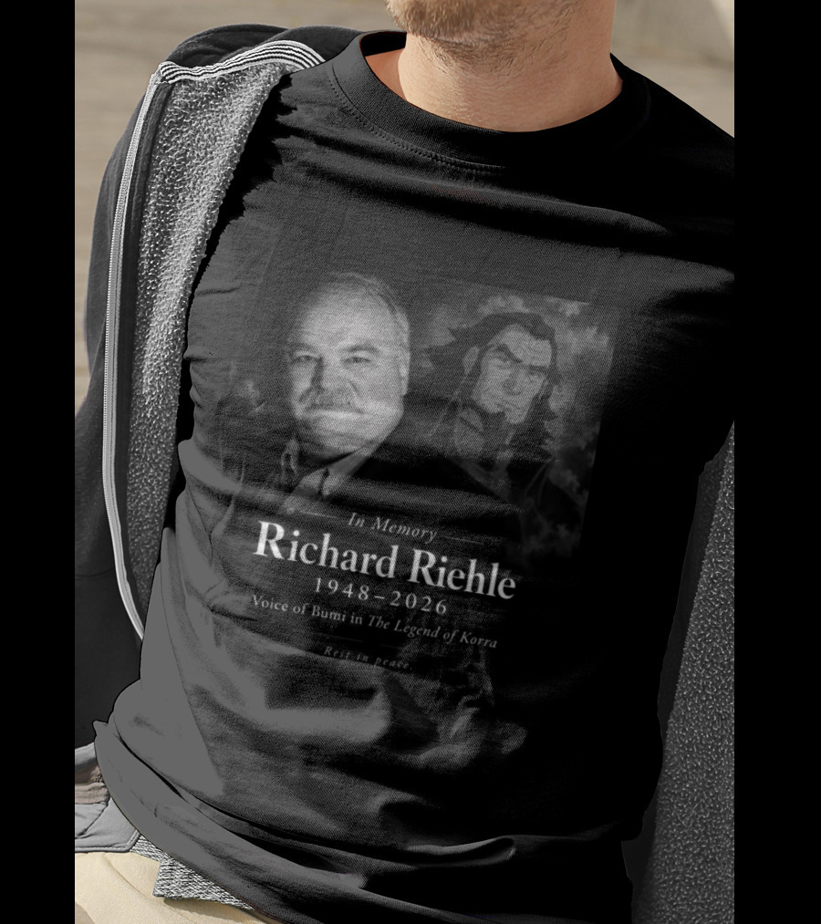 Richard Riehle 1948 2026 Voice Of Bumi The Legend Of Korra In Memory T-Shirt