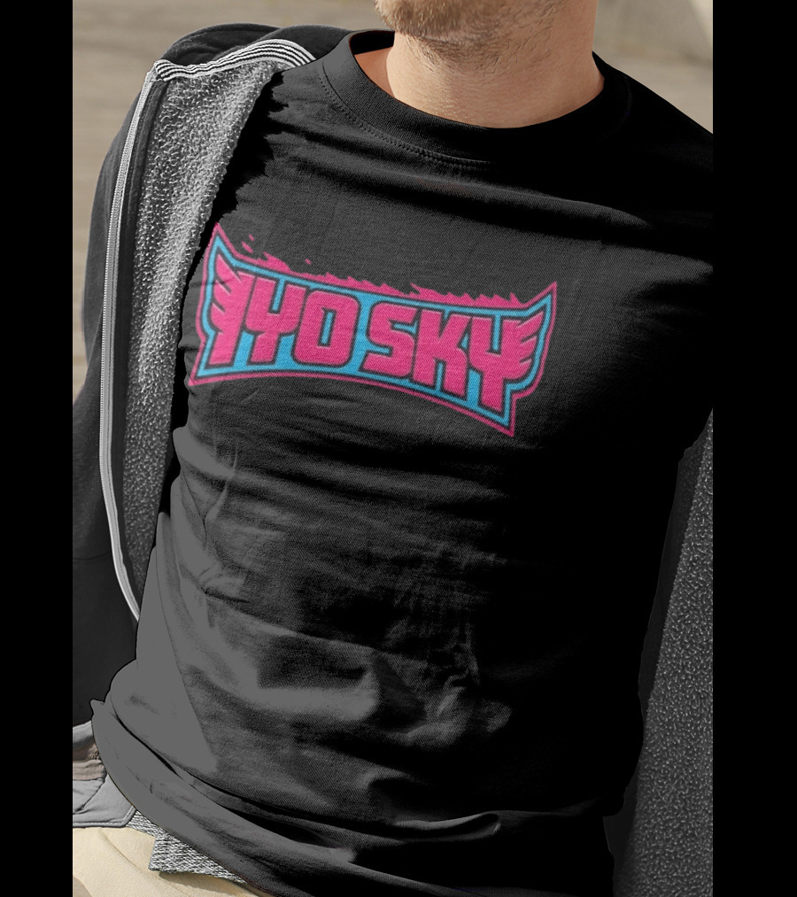Iyo Sky WWE Wrestling Wings Pink Blue T-Shirt