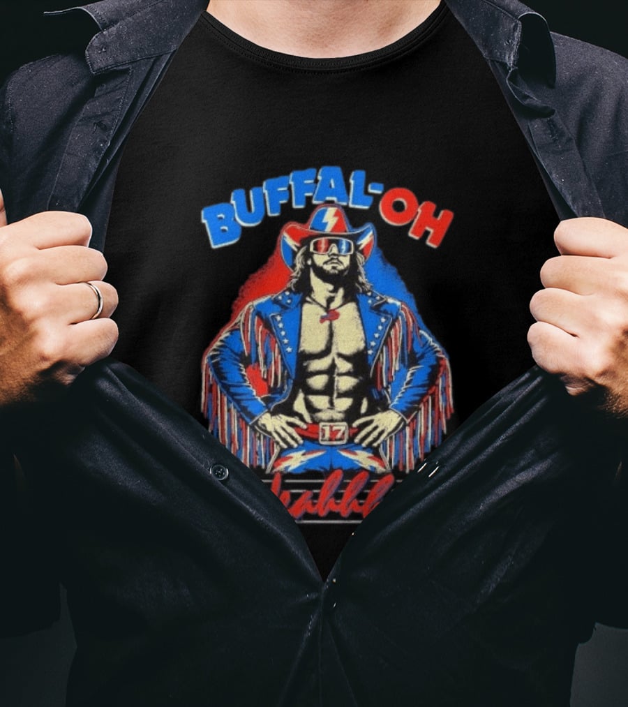 Buffal OH YEAH Buffalo Bills 17 Cowboy Football Fan T-Shirt