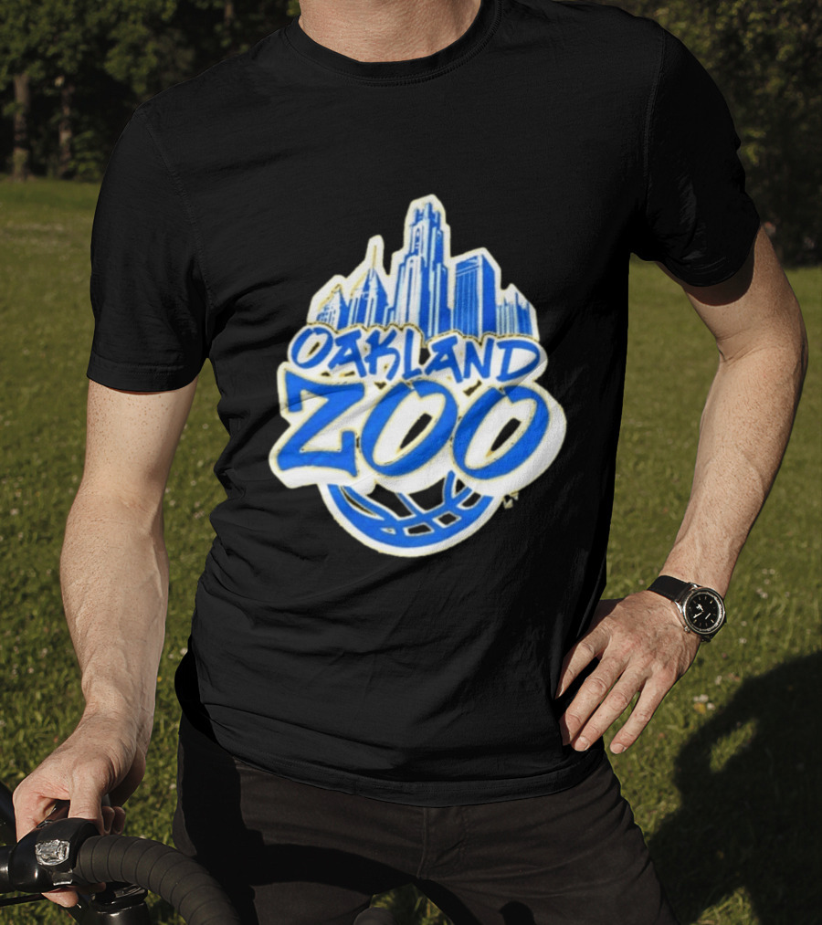 Oakland Zoo Pittsburgh Basketball Est 2001 City Skyline T-Shirt